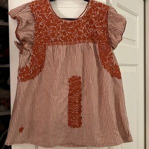 J. marie embroidered blouse